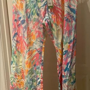 Lily Pulitzer NWT XL Bal Harbor Wide Leg pants in Sparkling Sands pattern.